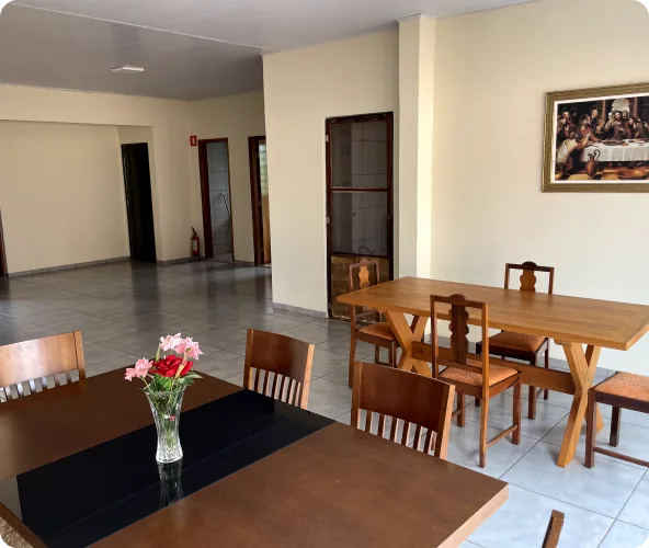 Instalações do Nuna Residencial Sênior em meio à natureza