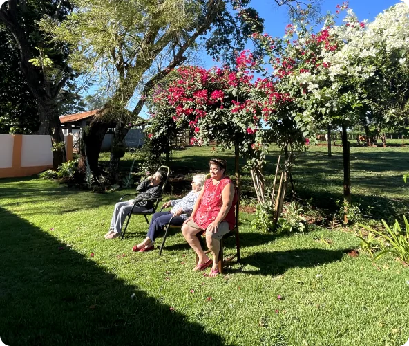 Área externa verde do residencial Nuna